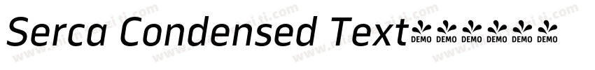 Serca Condensed Text字体转换